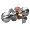 Ball Style Knob Storeroom Lock; Satin Nickel, KW1