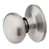 Biscuit Style Dummy Knob; Satin Nickel
