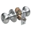 Biscuit Style Knob Storeroom Lock; Satin Nickel, KW1