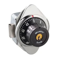 Built-In Combination Lock with Metal Dial for Lift Handle, Single Point and Box Lockers - Hinged on Right