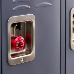 Dial Combination Lock with Aluminum Cover, Assorted Colors, 1-7/8 in Wide