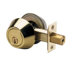 Double Cylinder Deadbolt; Polished Brass, WK2