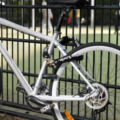 3ft (90cm) Bike Lock Chain with 10mm Diameter Hardened Steel Links; 3-1/2in x 14mm Mini U-Lock