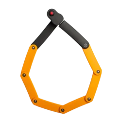 2-4/5ft Long Set Your Own Combination Folding Bike Lock with 4mm Diameter Hardened Steel Links