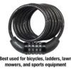 6ft (1.8m) Long x 5/16in (8mm) Diameter Set Your Own Combination Cable Lock