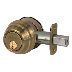 Grade 1 Double Cylinder Deadbolt; Antique Brass, SC1
