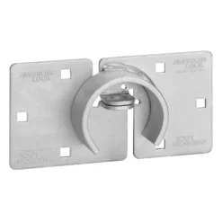 8-3/4in (22.2cm) Hidden Shackle Padlock Hasp, Fastens to Lock