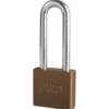 2in (51mm) Brown Solid Aluminum BumpStop® Rekeyable 6-Pin Tumbler Padlock with 3in (76mm) Shackle