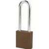 1-3/4in (44mm) Brown Solid Aluminum Rekeyable Pin Tumbler Padlock with 3in (76mm) Shackle
