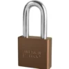 2in (51mm) Brown Solid Aluminum Rekeyable Pin Tumbler Padlock with 2in (51mm) Shackle