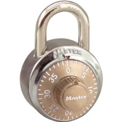 1-7/8in (48mm) General Security Combination Padlock with Gold Colored Dial