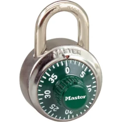 1-7/8in (48mm) General Security Combination Padlock with Green Colored Dial