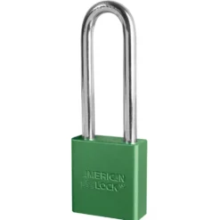 1-3/4in (44mm) Green Solid Aluminum BumpStop® Rekeyable 6-Pin Tumbler Padlock with 3in (76mm) Shackle