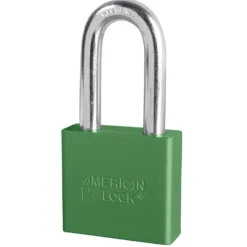 2in (51mm) Green Solid Aluminum Rekeyable Pin Tumbler Padlock with 2in (51mm) Shackle, Keyed Alike