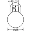 2-3/16in (56mm) High Security Combination Padlock