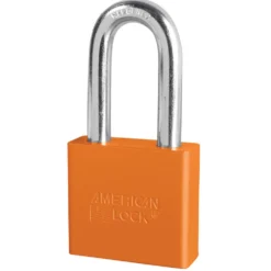 2in (51mm) Orange Solid Aluminum Rekeyable Pin Tumbler Padlock with 2in (51mm) Shackle, Keyed Alike