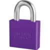 2in (51mm) Purple Solid Aluminum Rekeyable 6-Pin Tumbler Padlock, Keyed Alike