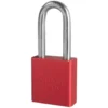 1-3/4in (44mm) Red Solid Aluminum Rekeyable 6-Pin Tumbler Padlock with 2in (51mm) Shackle