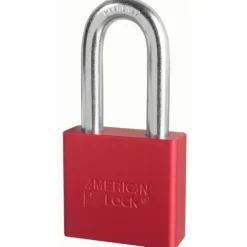 2in (51mm) Red Solid Aluminum Rekeyable Pin Tumbler Padlock with 2in (51mm) Shackle, Keyed Alike