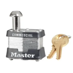 1-9/16in (40mm) Wide Laminated Steel Pin Tumbler Vending and Meter Padlock