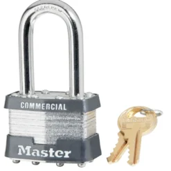 1-3/4in (44mm) Wide Laminated Steel Rekeyable Pin Tumbler Padlock with 1-1/2in (38mm) Shackle, Keyed Alike