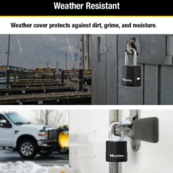 1-7/8in (48mm) Wide Magnum® Covered Laminated Steel Padlock with 1-1/2in (38mm) Shackle; 2-Pack