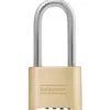 2in (51mm) Wide Resettable Combination Brass Padlock with 2-1/4in (57mm) Stainless Steel Shackle