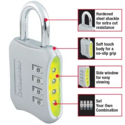 2in (51mm) Wide Set Your Own Combination Padlock
