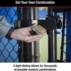 2in (51mm) Wide Set Your Own Combination Padlock with 1in (25mm) Shackle