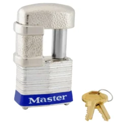 1-9/16in (40mm) Wide Shrouded Laminated Steel Pin Tumbler Padlock