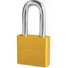 2in (51mm) Yellow Solid Aluminum Rekeyable 6-Pin Tumbler Padlock with 2in (51mm) Shackle