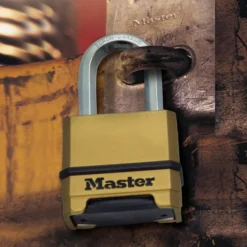 Magnum Heavy Duty Solid Body Combination Lock, 2 in Wide with 1-1/2 in Shackle