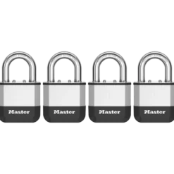 Master Lock Elite™ Heavy Duty Lock with Hardened Boron Steel Shackle, 2 in. (51mm) wide, 1 in. (25mm) Shackle