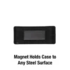 Portable Magnetic Lock Box for Keys, Plastic, 2 in W x 1-3/16 in H