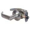 Return Style Lever Privacy Door Lock; Satin Nickel