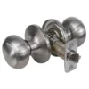 Rusk Style Hall and Closet Door Knob; Satin Nickel