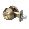 Single Cylinder Deadbolt; Antique Brass, SC1