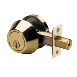 Single Cylinder Deadbolt; Polished Brass, SC1