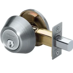 Single Cylinder Deadbolt; Satin Nickel