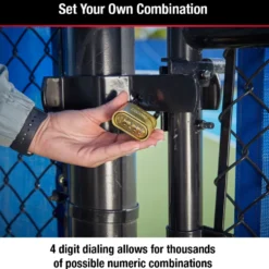 Solid Body WORD Combination Lock, 2 in Wide