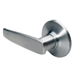 Straight Style Lever Dummy Lock; Satin Nickel