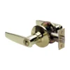 Straight Style Lever Privacy Door Lock; Polished Brass