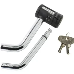 Swivel Head Receiver Hitch Lock - Fits 1/2 in and 5/8 in Receivers