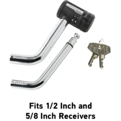 Swivel Head Receiver Hitch Lock - Fits 1/2 in and 5/8 in Receivers