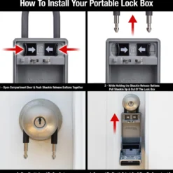 5480THRD - Portable Lock Box with Key Tether