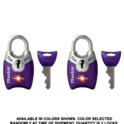 TSA Lock with Shrouded Shackle, 1 in Wide