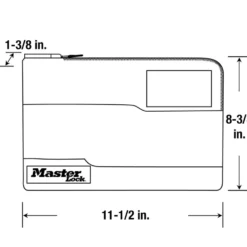 Water-resistant Nylon Locking Storage Bag, 11-1/2 in Wide